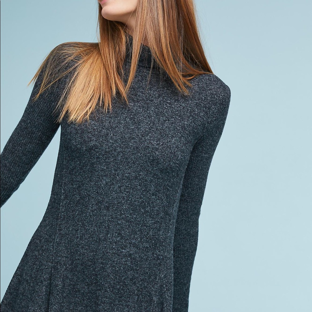 Saturday Sunday mock turtleneck fleece dress